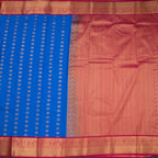 Art Silk Royal Blue Zari Worked Saree 06