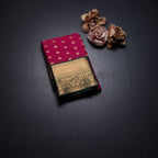 Art Silk Reddish Pink Zari Worked Saree 04