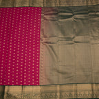 Art Silk Reddish Pink Zari Worked Saree 04