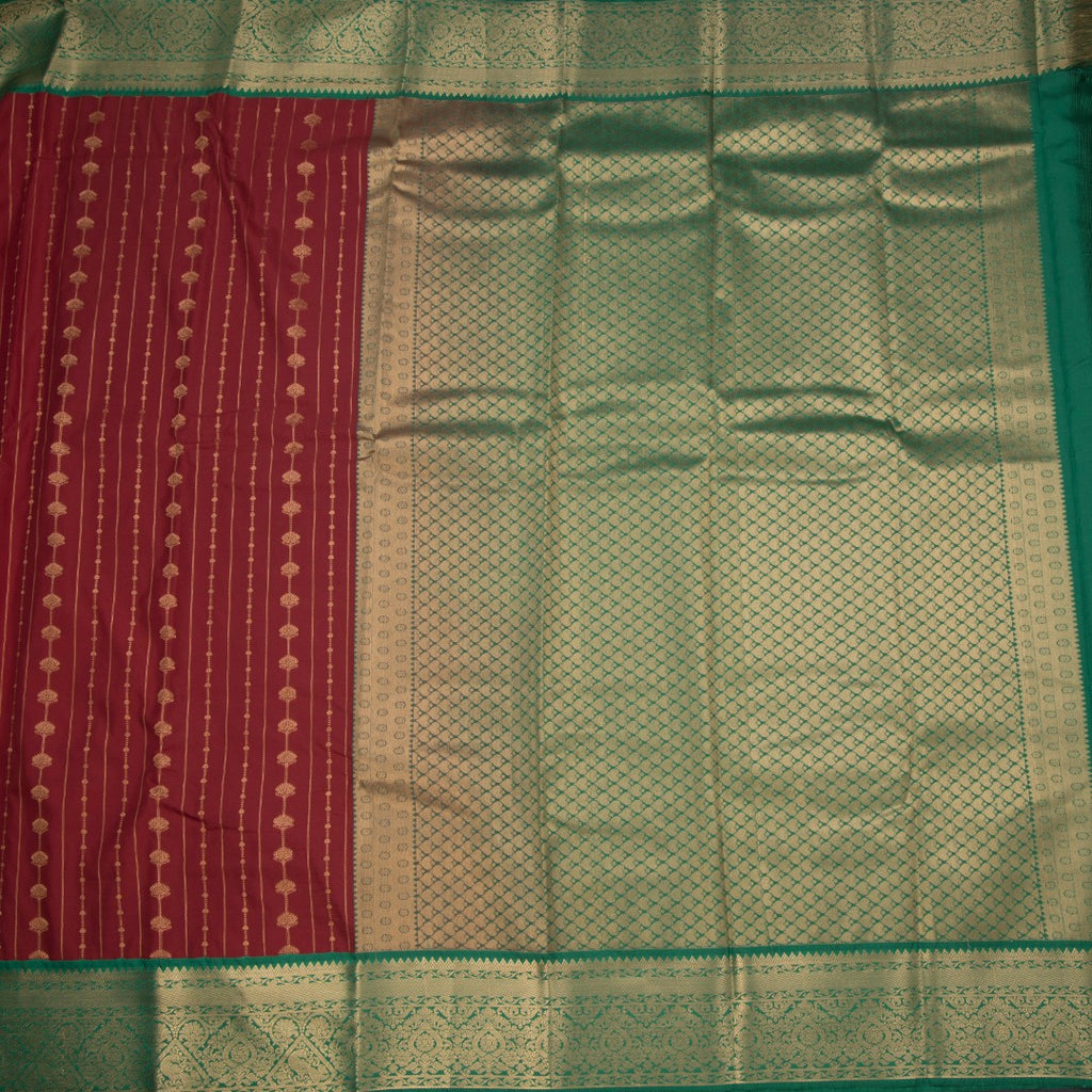 Art Silk Maroon Zari Worked Saree 07