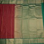 Art Silk Maroon Zari Worked Saree 07