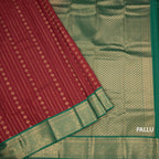 Art Silk Maroon Zari Worked Saree 07