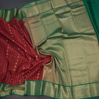 Art Silk Maroon Zari Worked Saree 07