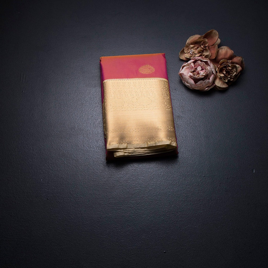 Art Silk Shot Colour Zari Worked Saree 13