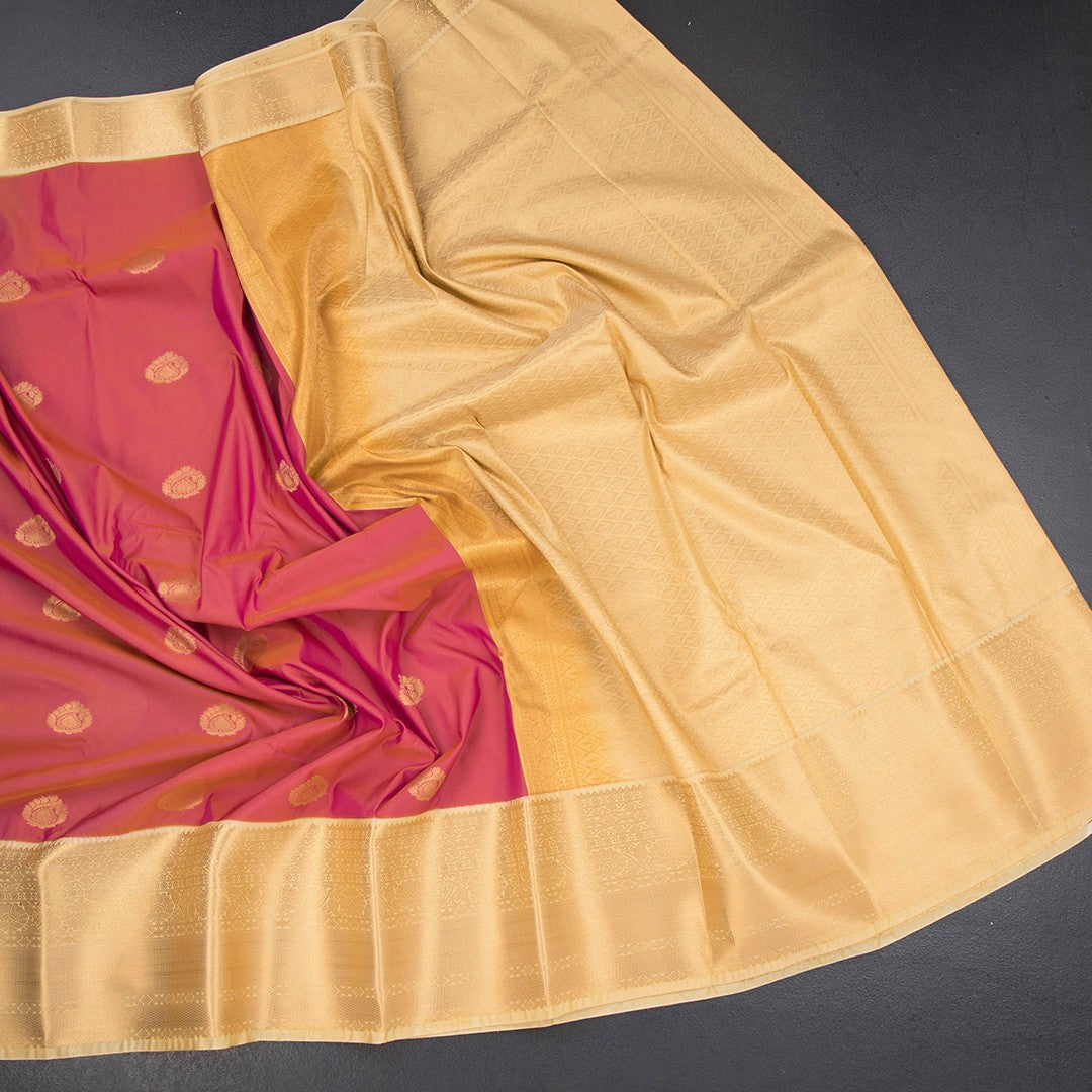 Art Silk Shot Colour Zari Worked Saree 13
