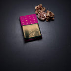 Art Silk Magenta Pink Zari Worked Saree 04
