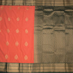 Art Silk Peach Zari Worked Saree 08