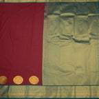 Art Silk Maroon Zari Worked Saree 08