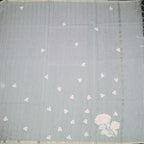Raw Silk Mint Green Stripes With Floral Thread Work Saree