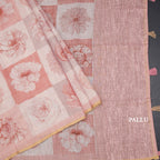 Linen Multi Colour Printed Saree