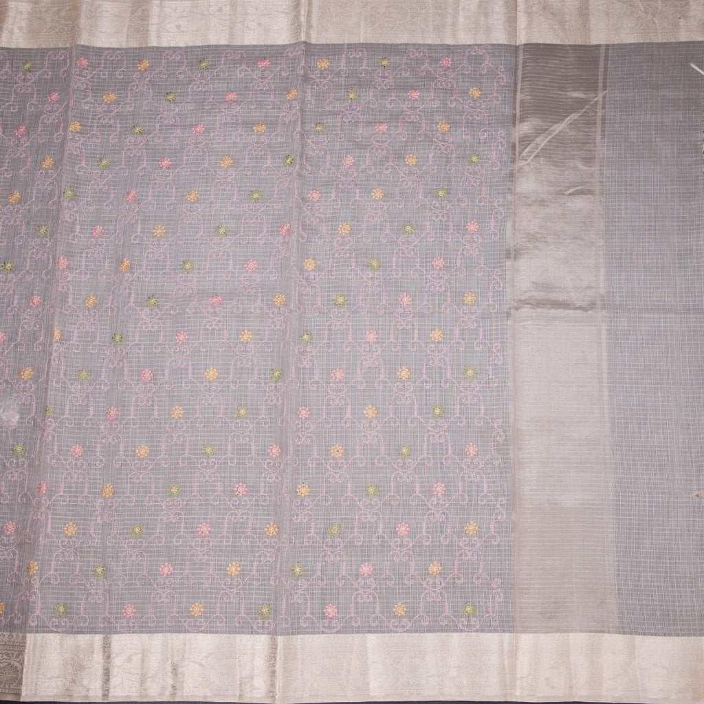 Kota Light Purple Thread Work Saree