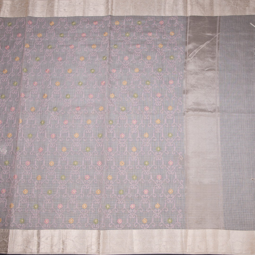 Kota Light Purple Thread Work Saree