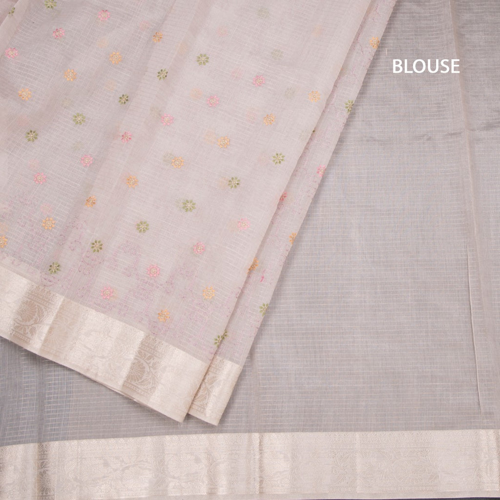 Kota Light Purple Thread Work Saree