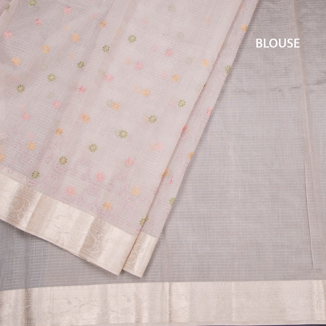 Kota Light Purple Thread Work Saree