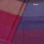 Linen Multi Colour Stripes Design Saree