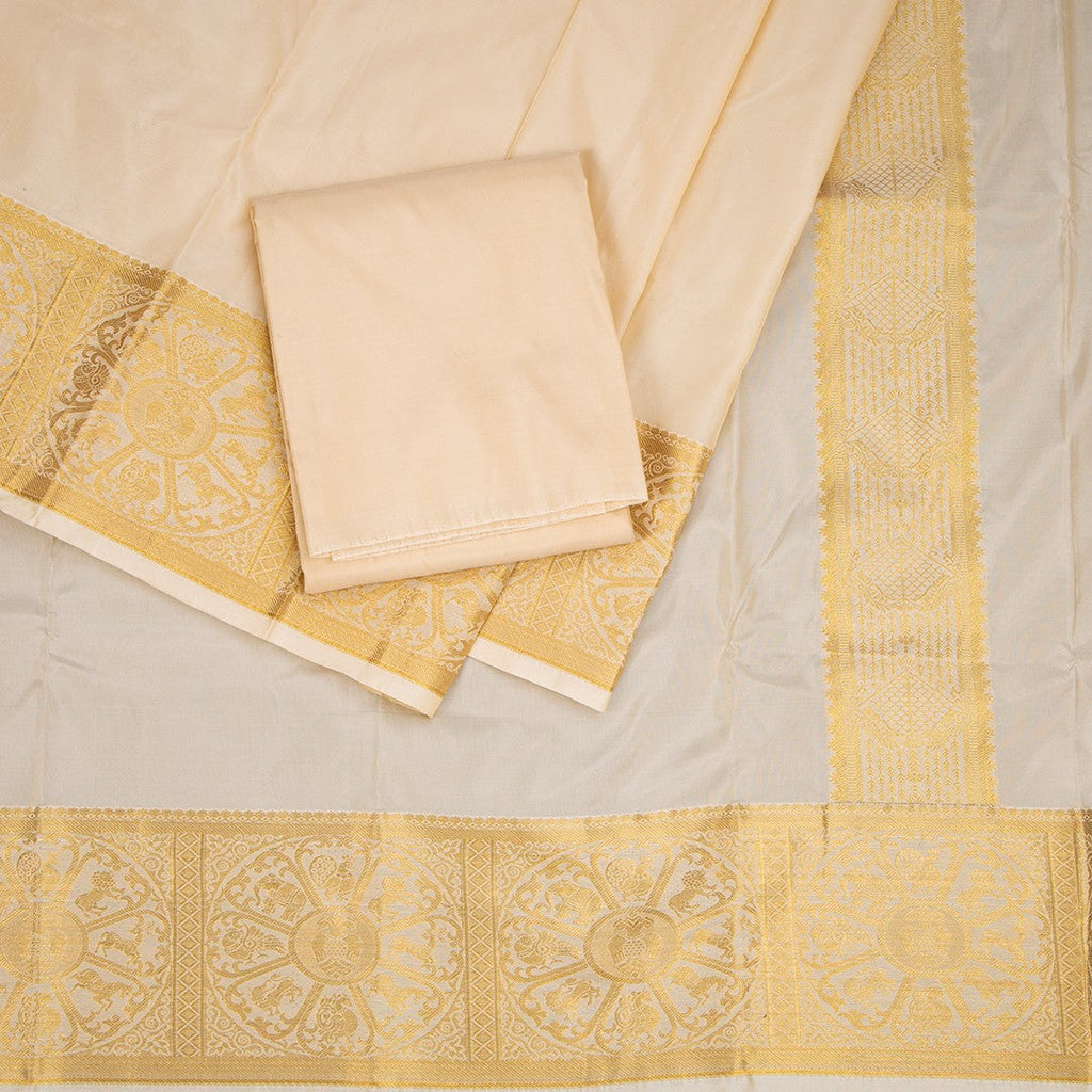 Sandal Semi Silk Dhoti 03