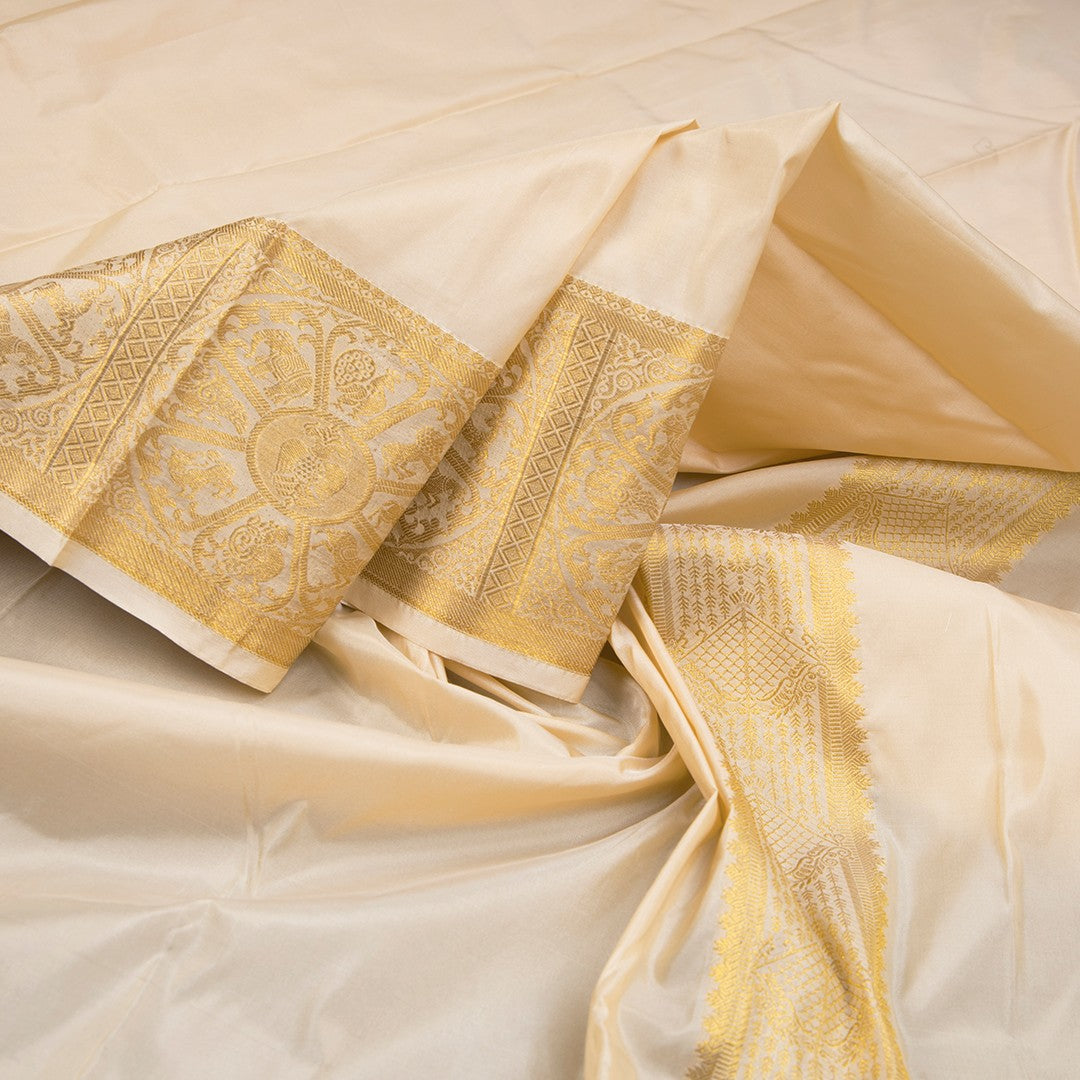 Sandal Semi Silk Dhoti 03 - Kumaran Silks