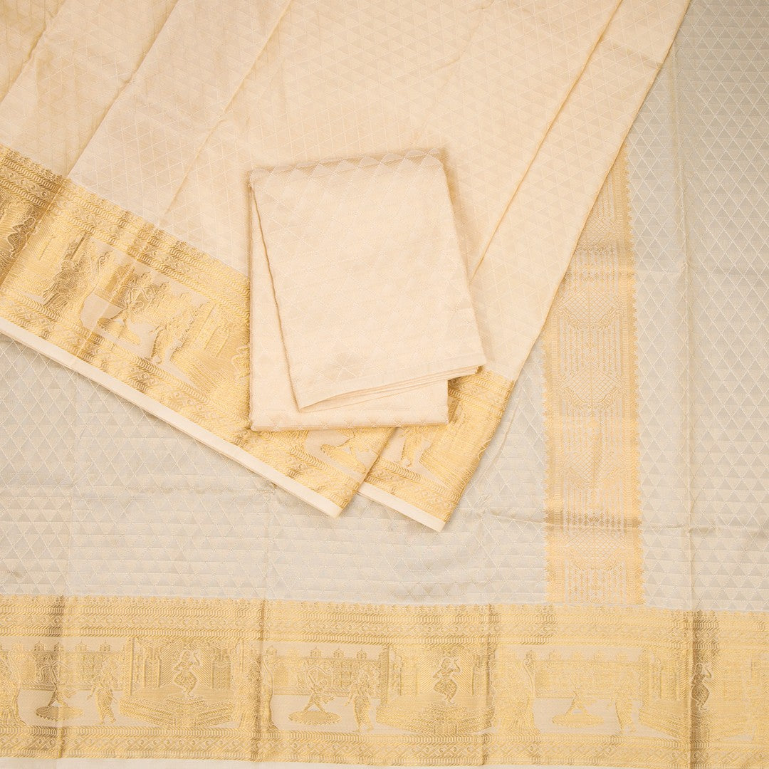 8 X 4 Sandal Semi Silk Dhoti