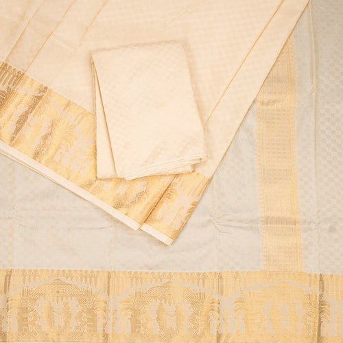 8 X 4 Sandal Semi Silk Dhoti 02