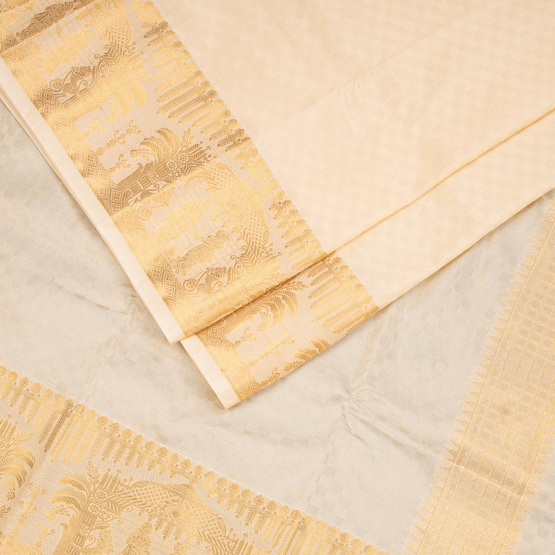 8 X 4 Sandal Semi Silk Dhoti 02