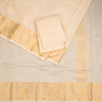 8 X 4 Sandal Semi Silk Dhoti And Matching Shirt Material 02