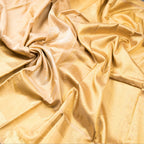 Gold Beige Silk Saree With Silver Malli Moggu And Paisley Patterns In Silver Zari