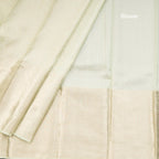 Light Green Brocade Silk Saree With Silver Zari Work