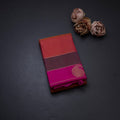 Multi Colour Thread Work Silk Saree And Double Colour Border