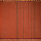 Chettinad Cotton Shot Colour Plain Saree With Zari Border Without Blouse