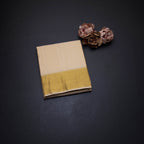 8 X 4 Sandal Plain Silk Dhoti With Angavastram And Matching Shirt Material