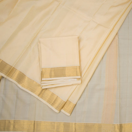 8 X 4 Sandal Embossed Silk Dhoti With Angavastram And Matching Shirt Material 02