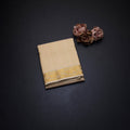 8 X 4 Sandal Plain Silk Dhoti With Angavastram And Matching Shirt Material 03