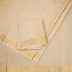 8 X 4 Sandal Embossed Silk Dhoti With Angavastram And Matching Shirt Material 04