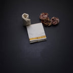 8 Mozham Cream Plain Silk Dhoti And Matching Shirt Material 02