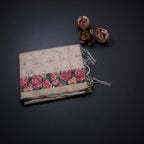 Kota Cream Thread Embroidered Saree