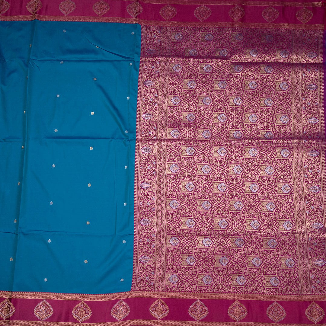 RTSR42072-2-Art-Silk-Azure-Blue-Saree-With-Zari-Buttas-And-Zari-Border-full-veiw