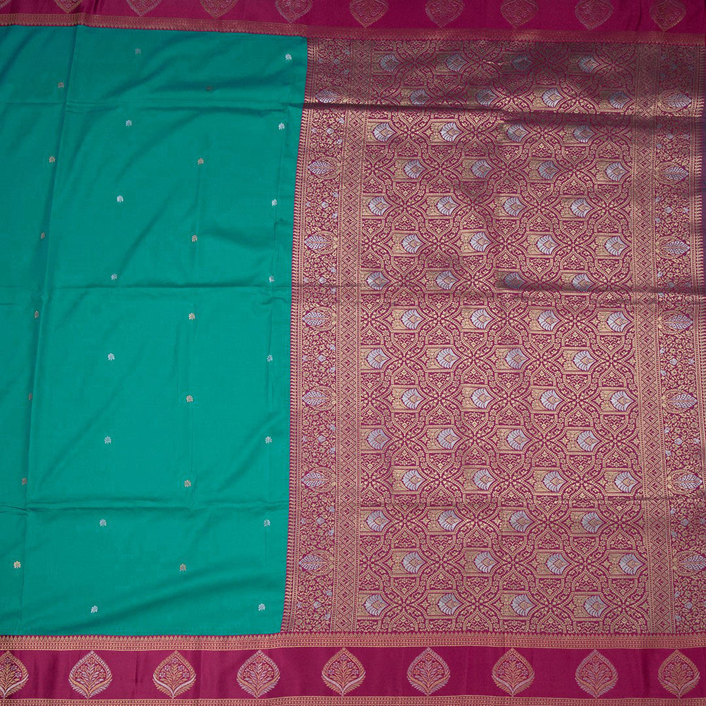 RTSR42073-2-Art-Silk-Jade-Green-Saree-With-Zari-Buttas-And-Zari-Border-full-veiw