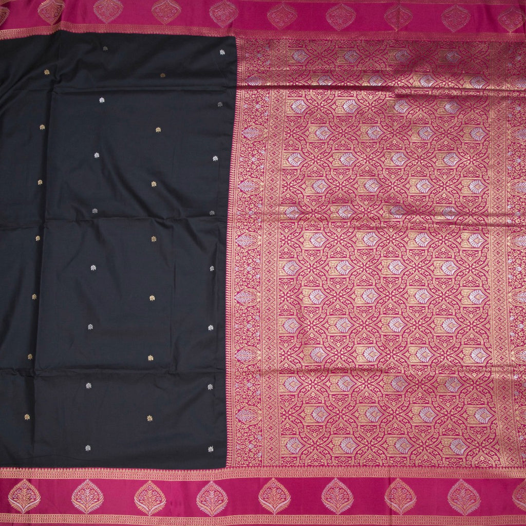 RTSR42074-2-Art-Silk-Black-Saree-With-Zari-Buttas-And-Zari-Border-full-veiw