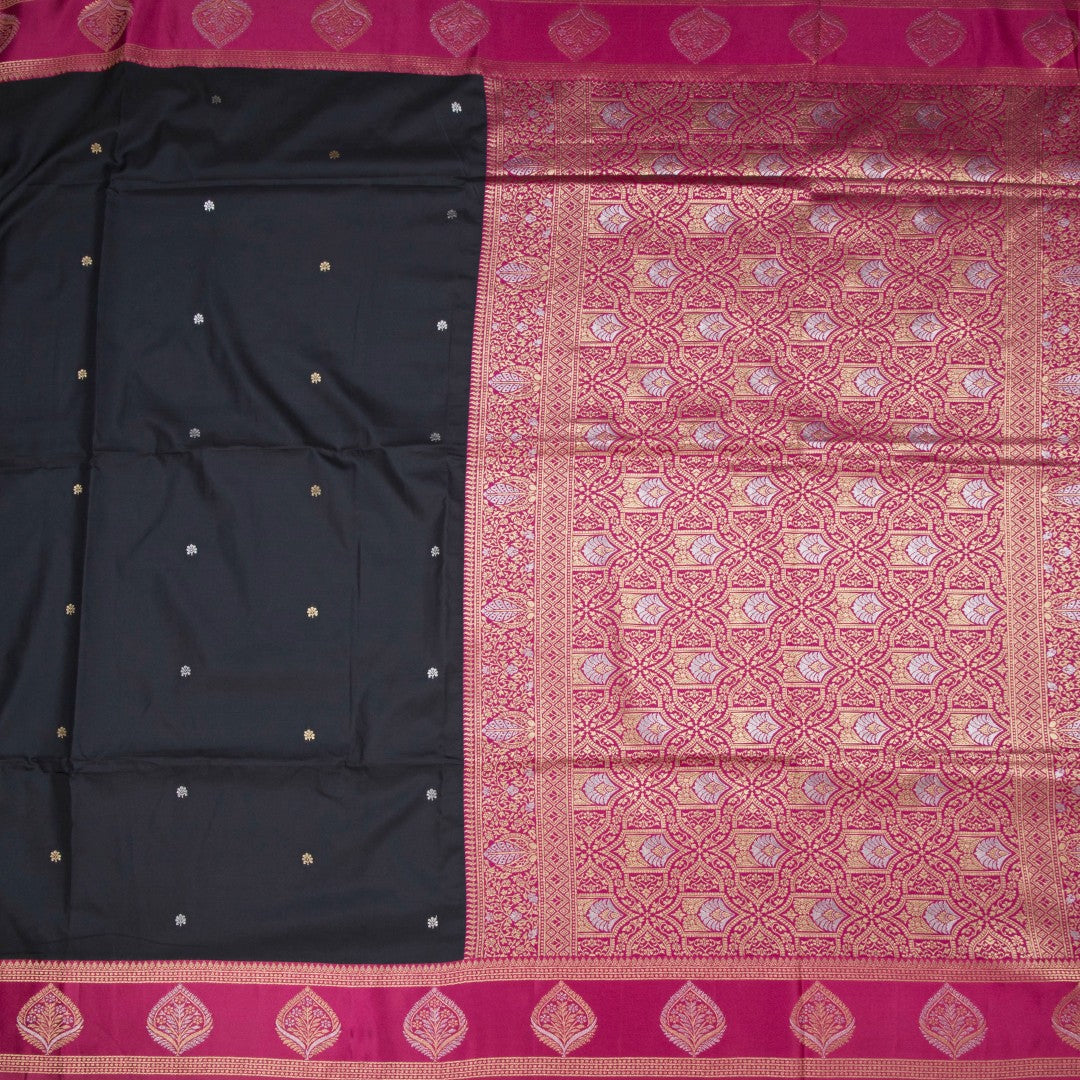 RTSR42074-2-Art-Silk-Black-Saree-With-Zari-Buttas-And-Zari-Border-full-veiw