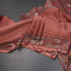 RTSR42118-Raw-Silk-Coral-Pink-Zari-Checked-With-Thread-Work-Saree-main