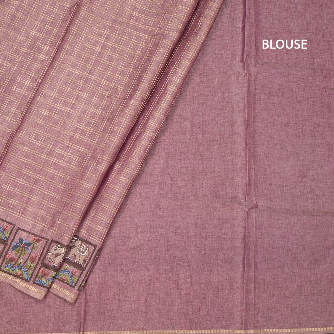 RTSR42120-4-Raw-Silk-Onion-Pink-Zari-Checked-With-Thread-Work-Saree-blouse