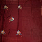 RTSR42121-2-Raw-Silk-Maroon-Zari-With-Thread-Work-Saree-In-Birds-Design-full-veiw