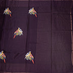 RTSR42122-2-Raw-Silk-Dark-Purple-Zari-With-Thread-Work-Saree-In-Birds-Design-full-veiw