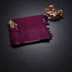 RTSR42126-1-Raw-Silk-Wine-Zari-With-Thread-Work-Saree-In-Birds-Design-fold