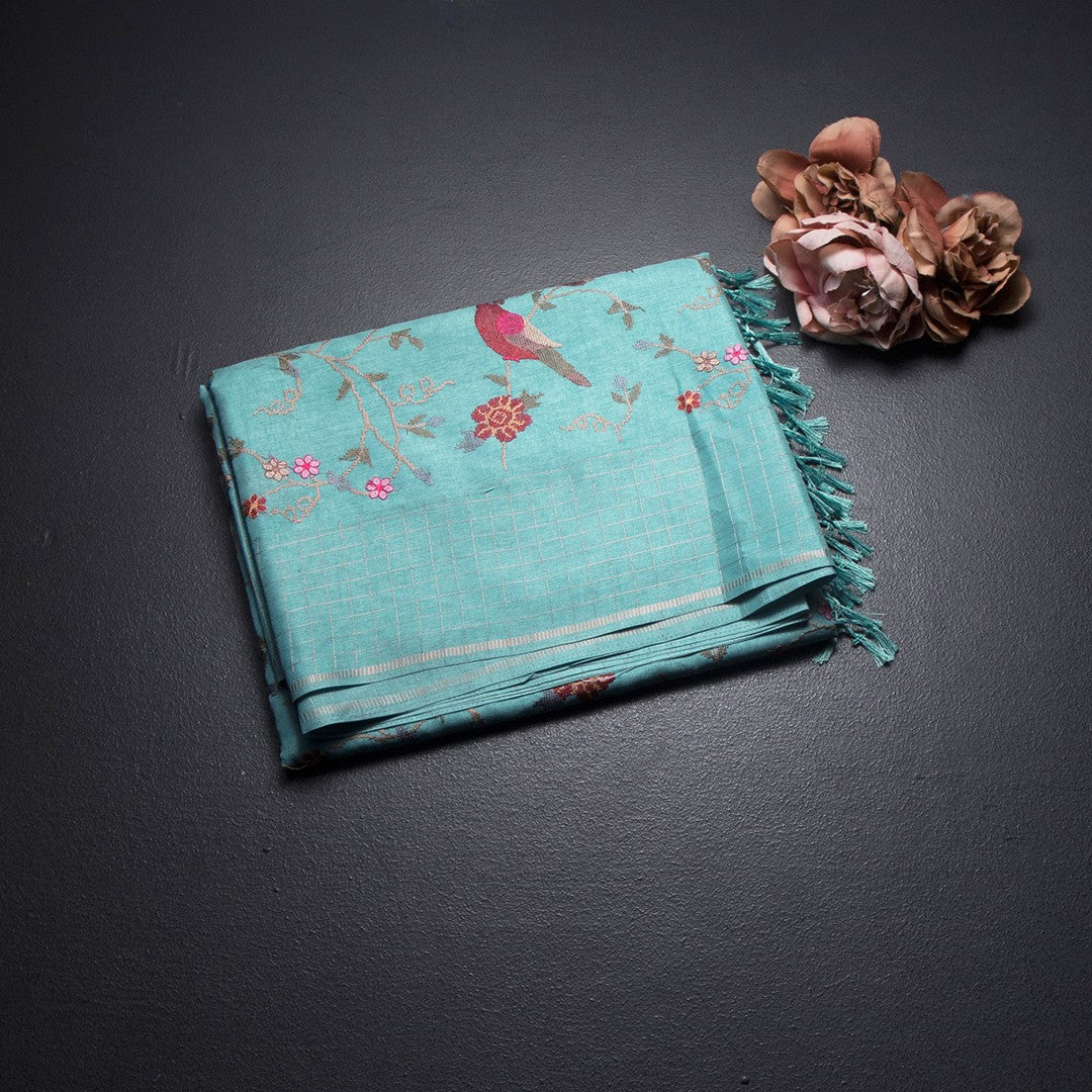 RTSR42133-1-Raw-Silk-Light-Blue-Zari-With-Thread-Work-Saree-In-Birds-Design-fold