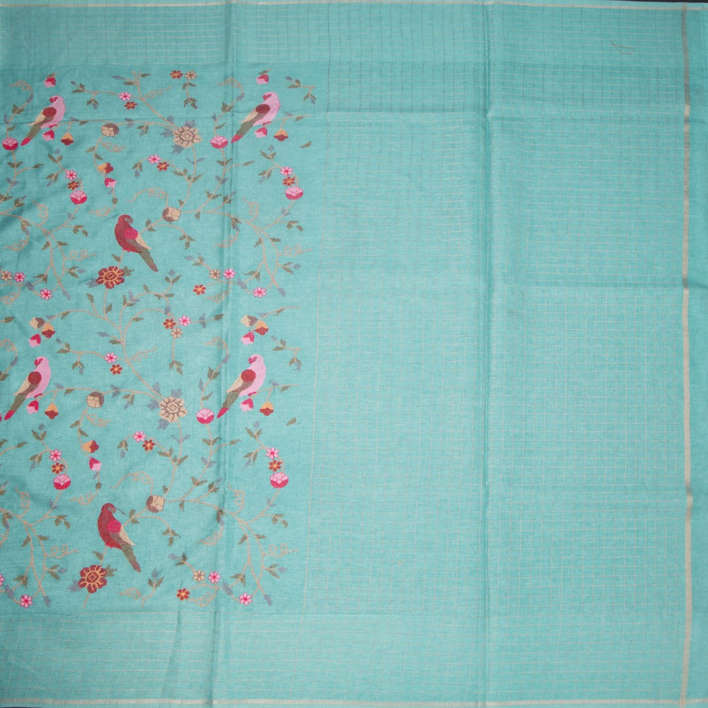 RTSR42133-2-Raw-Silk-Light-Blue-Zari-With-Thread-Work-Saree-In-Birds-Design-full-veiw