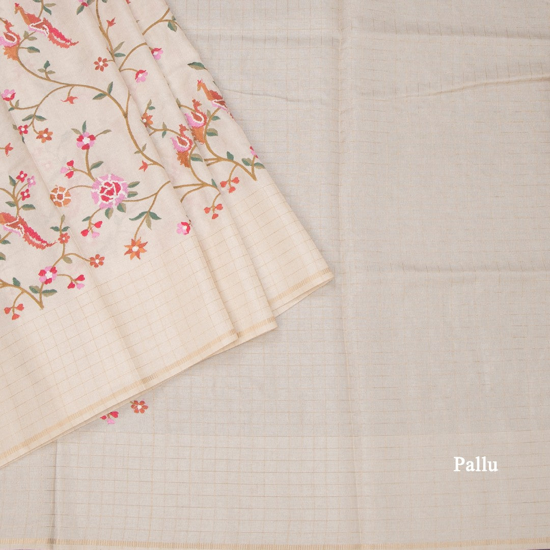 RTSR42136-3-Raw-Silk-Cream-Zari-With-Thread-Work-Saree-In-Birds-Design-pallu