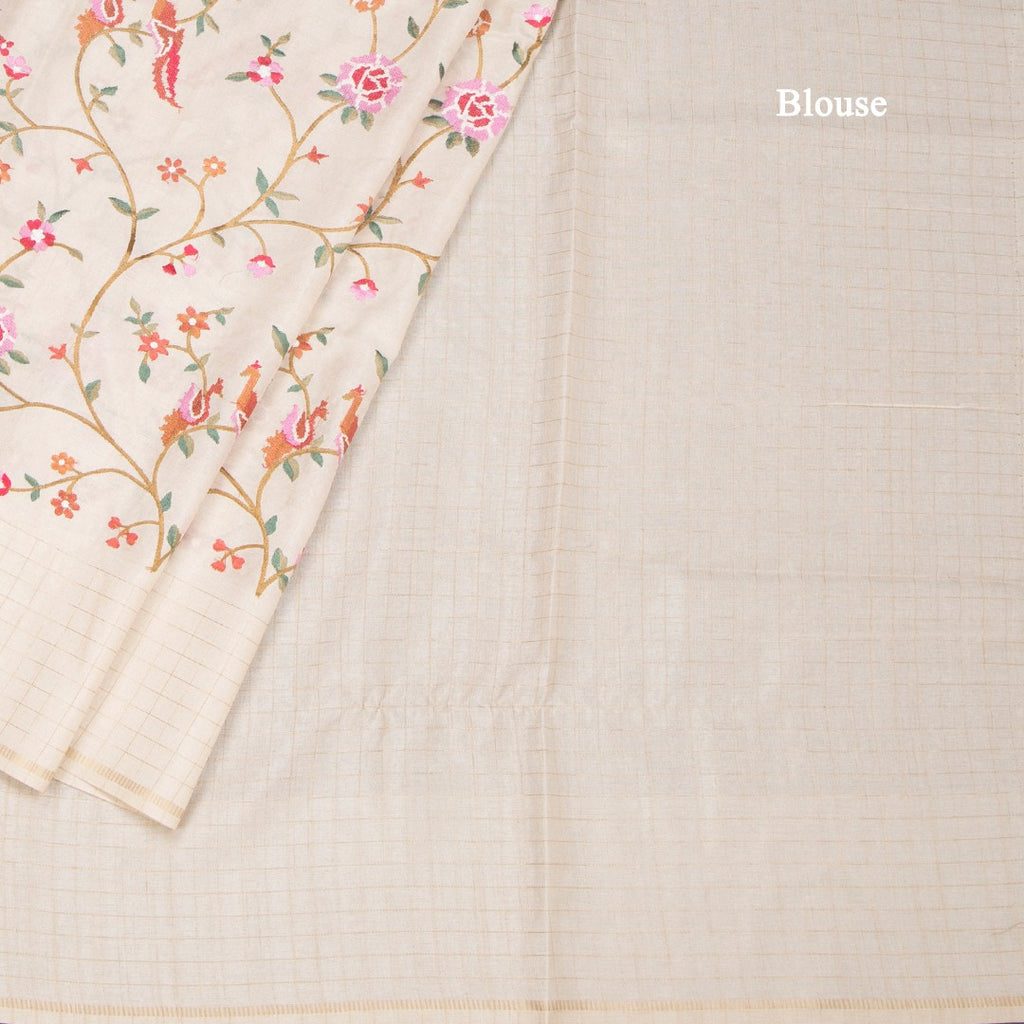 RTSR42136-4-Raw-Silk-Cream-Zari-With-Thread-Work-Saree-In-Birds-Design-blouse