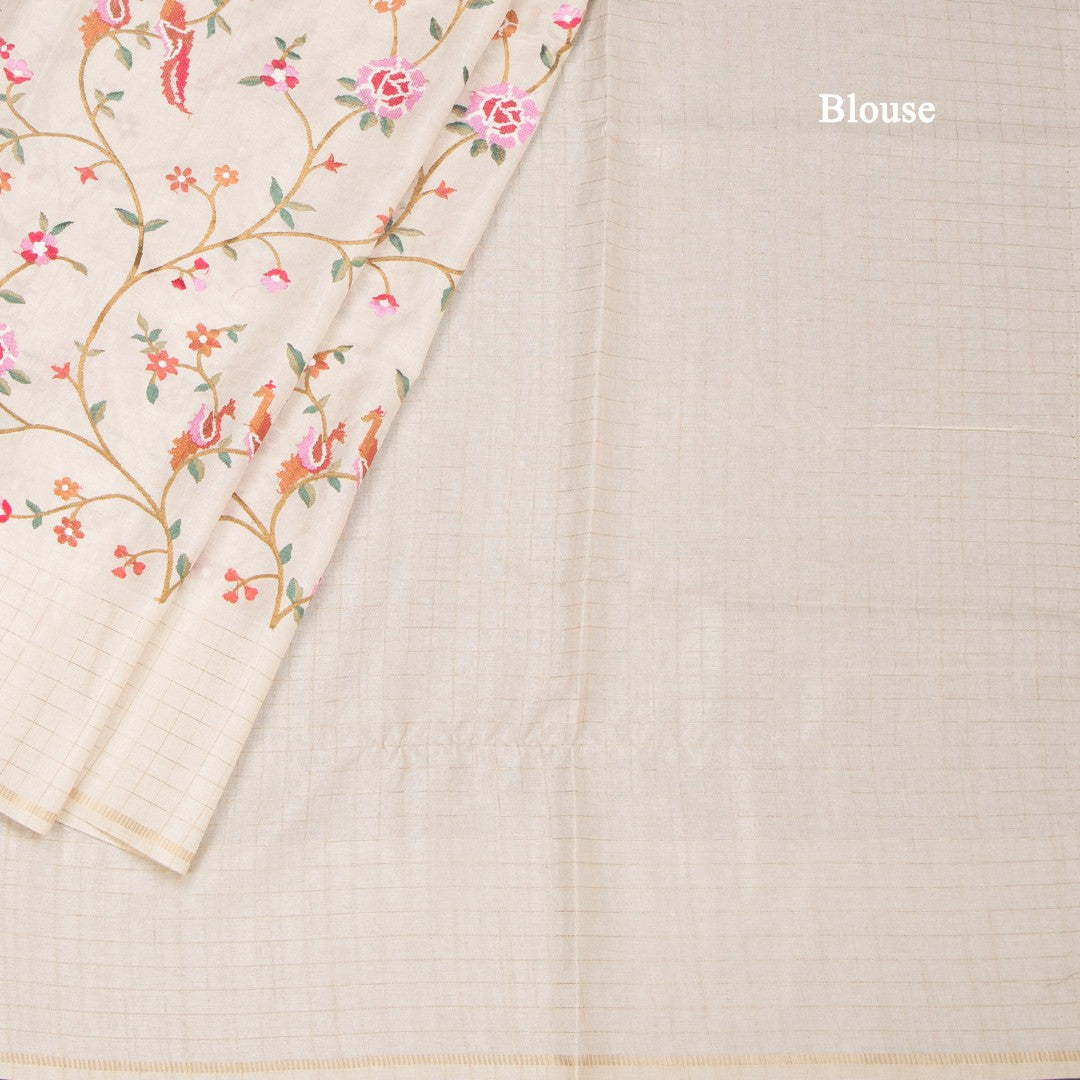 RTSR42136-4-Raw-Silk-Cream-Zari-With-Thread-Work-Saree-In-Birds-Design-blouse
