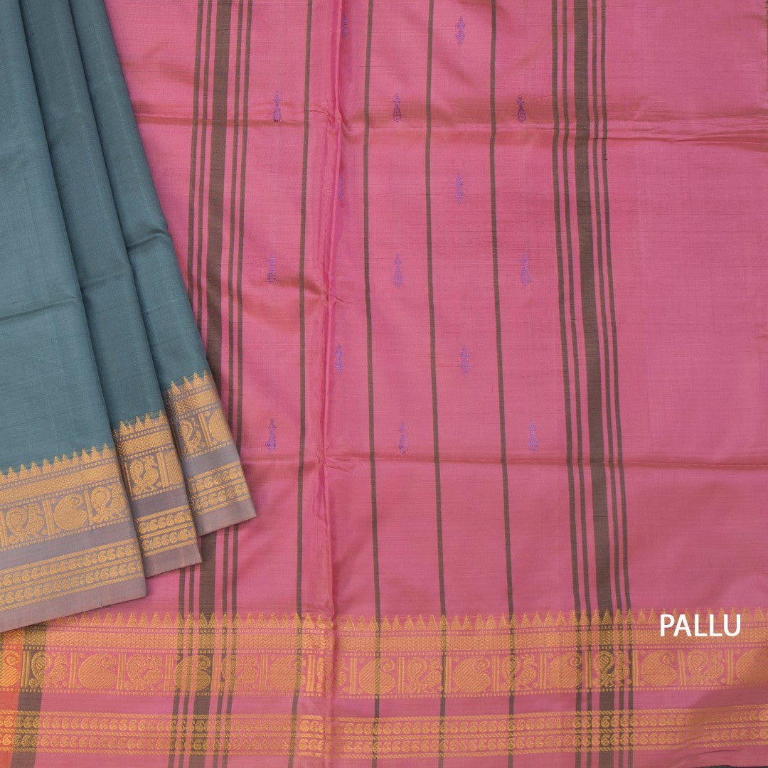 RTSR42142-3-Vaazhai-Naar-Grey-Saree-With-Thread-Buttas-And-Contrast-Pallu-04-pallu